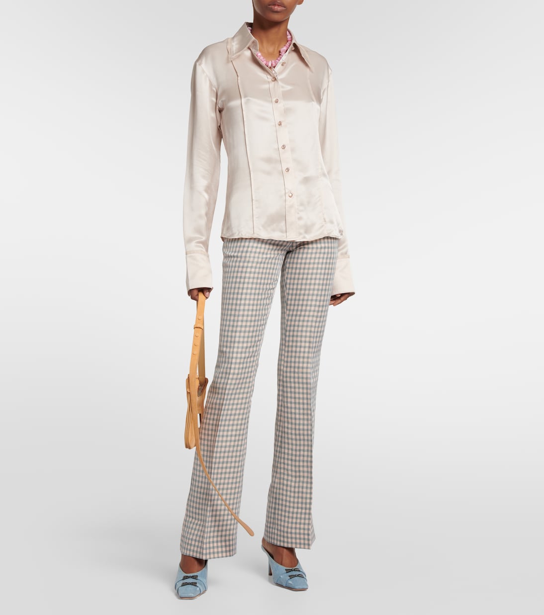 Checked low-rise pants | Acne Studios