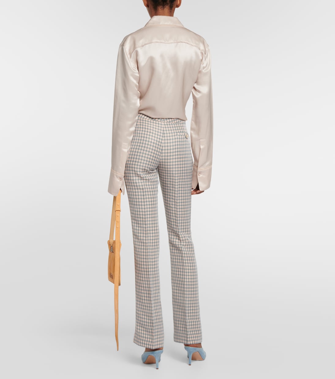 Checked low-rise pants | Acne Studios