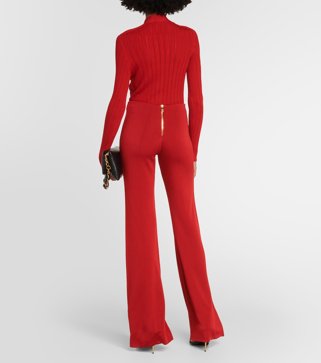Pantalon évasé à taille haute | Balmain