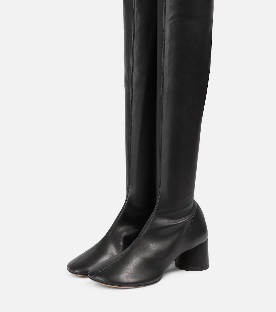 Overknee-Stiefel Glove aus Leder mit Lederimitat | Proenza Schouler
