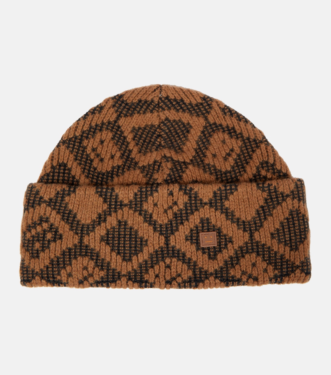 Face Tiles cotton and wool beanie | Acne Studios