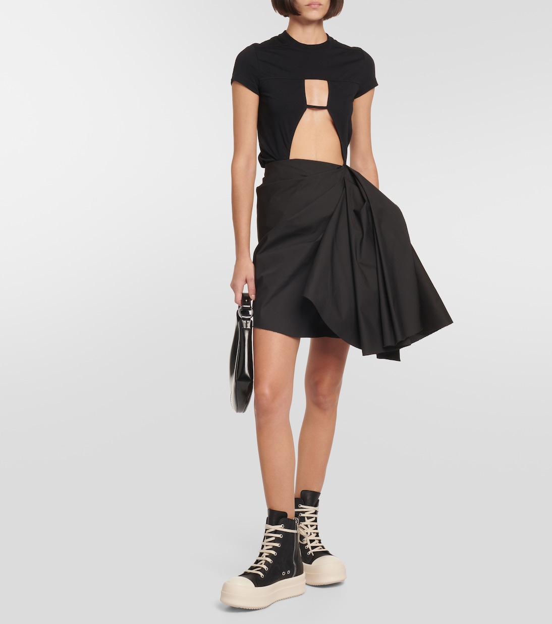 High-Top Sneakers Bumper aus Leder | Rick Owens