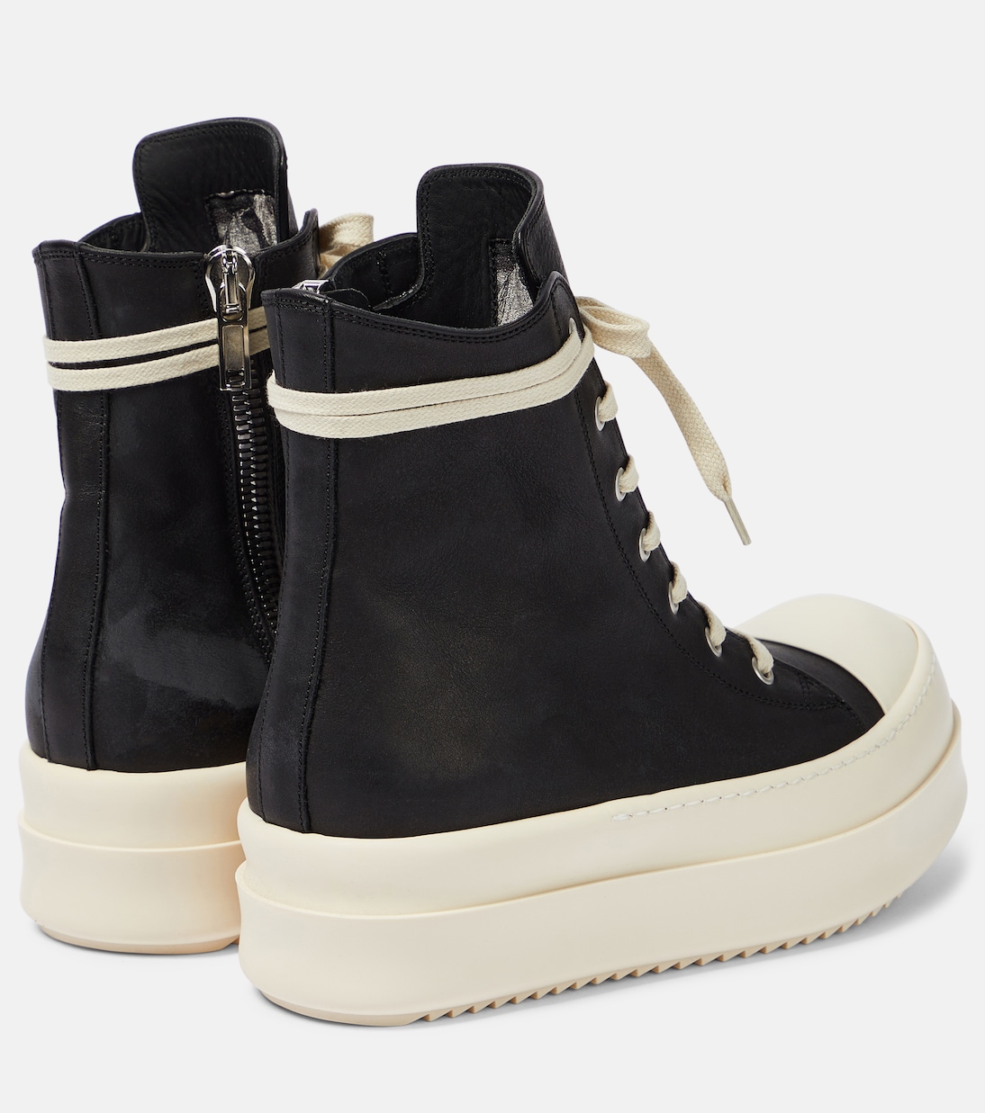 High-Top Sneakers Bumper aus Leder | Rick Owens