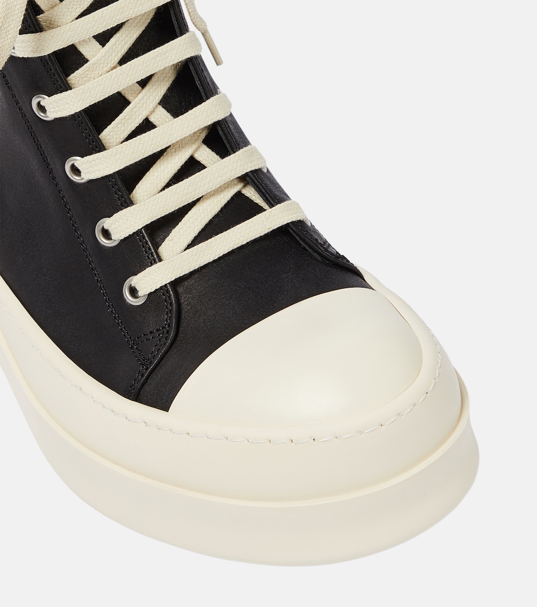High-Top Sneakers Bumper aus Leder | Rick Owens