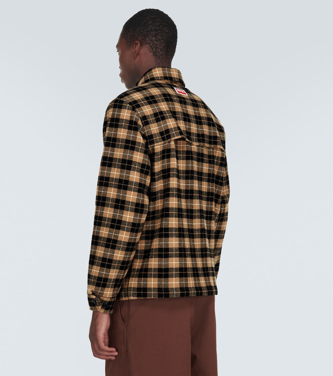 Checked wool-blend overshirt | Kenzo