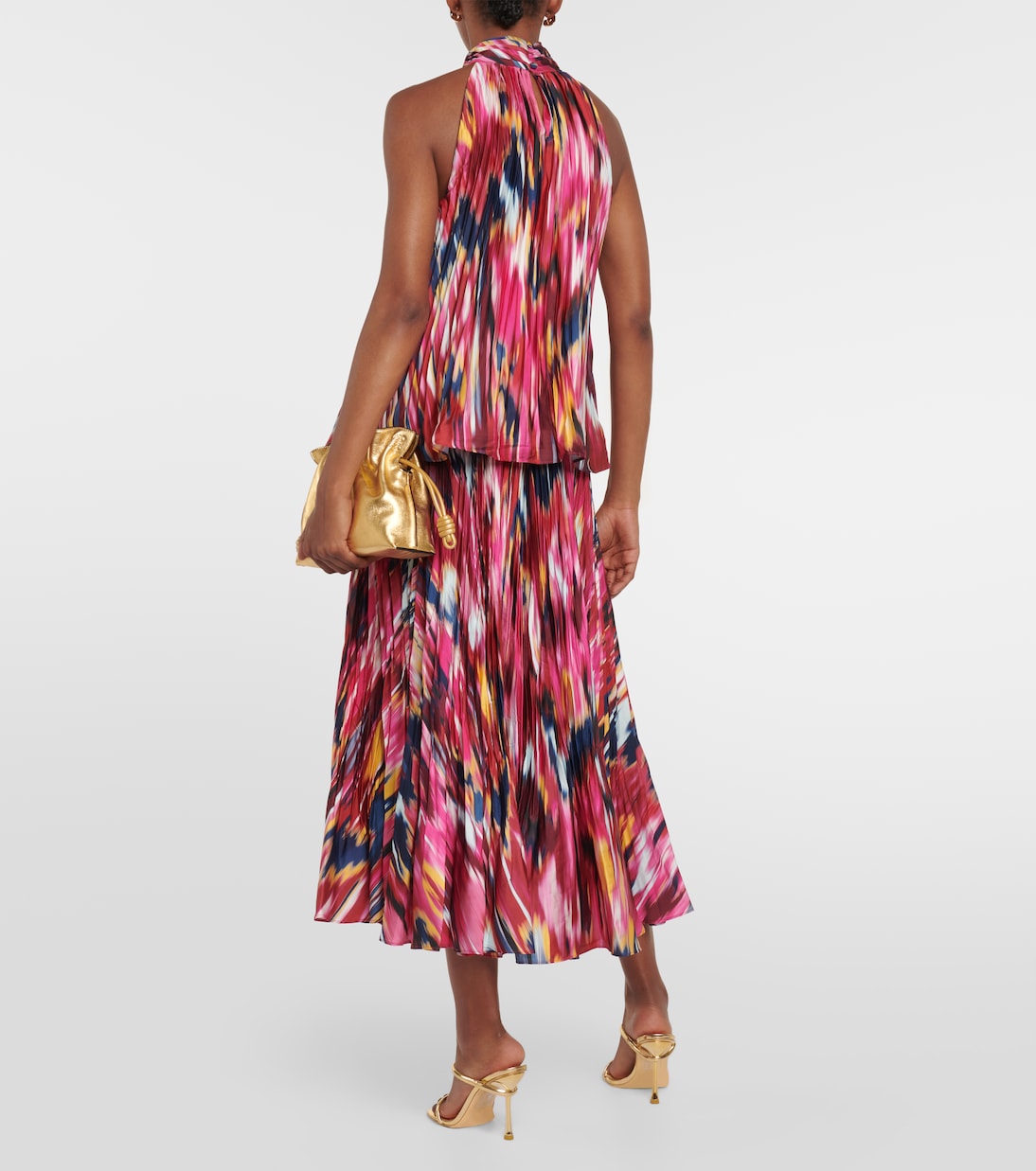 Yasenia printed plissé top | Simkhai
