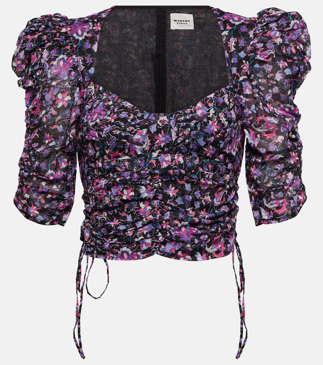 Crop top Galaor de algodón floral | Marant Etoile