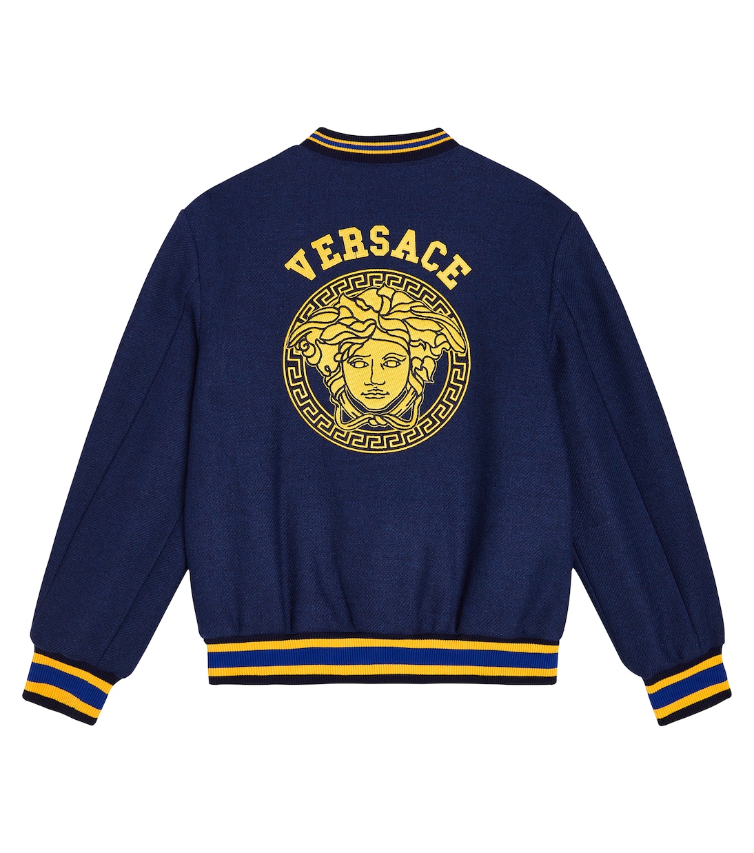 Giacca varsity La Medusa in misto lana | Versace Kids