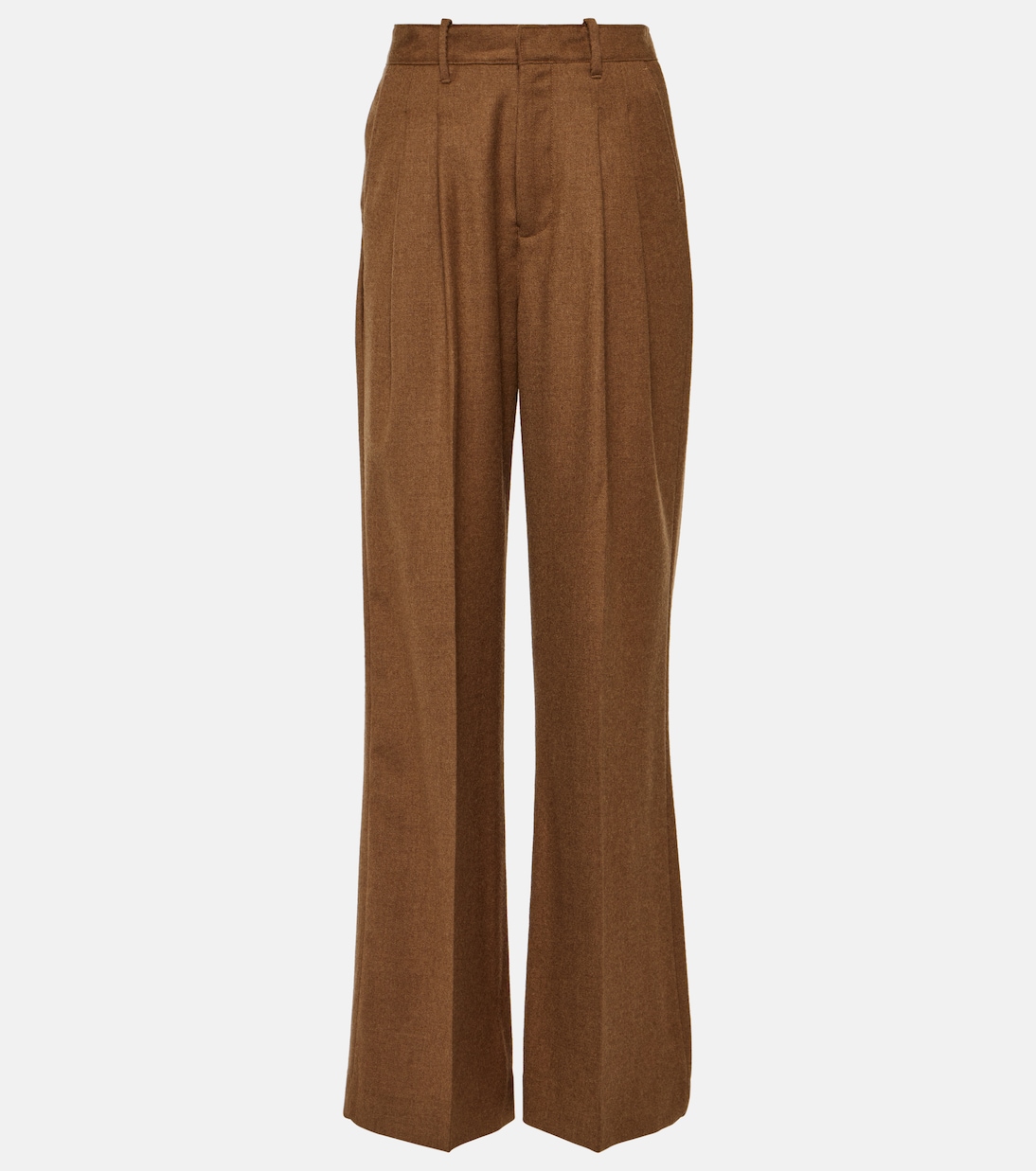 x EmRata - Pantaloni Joan in lana a gamba larga | AG Jeans