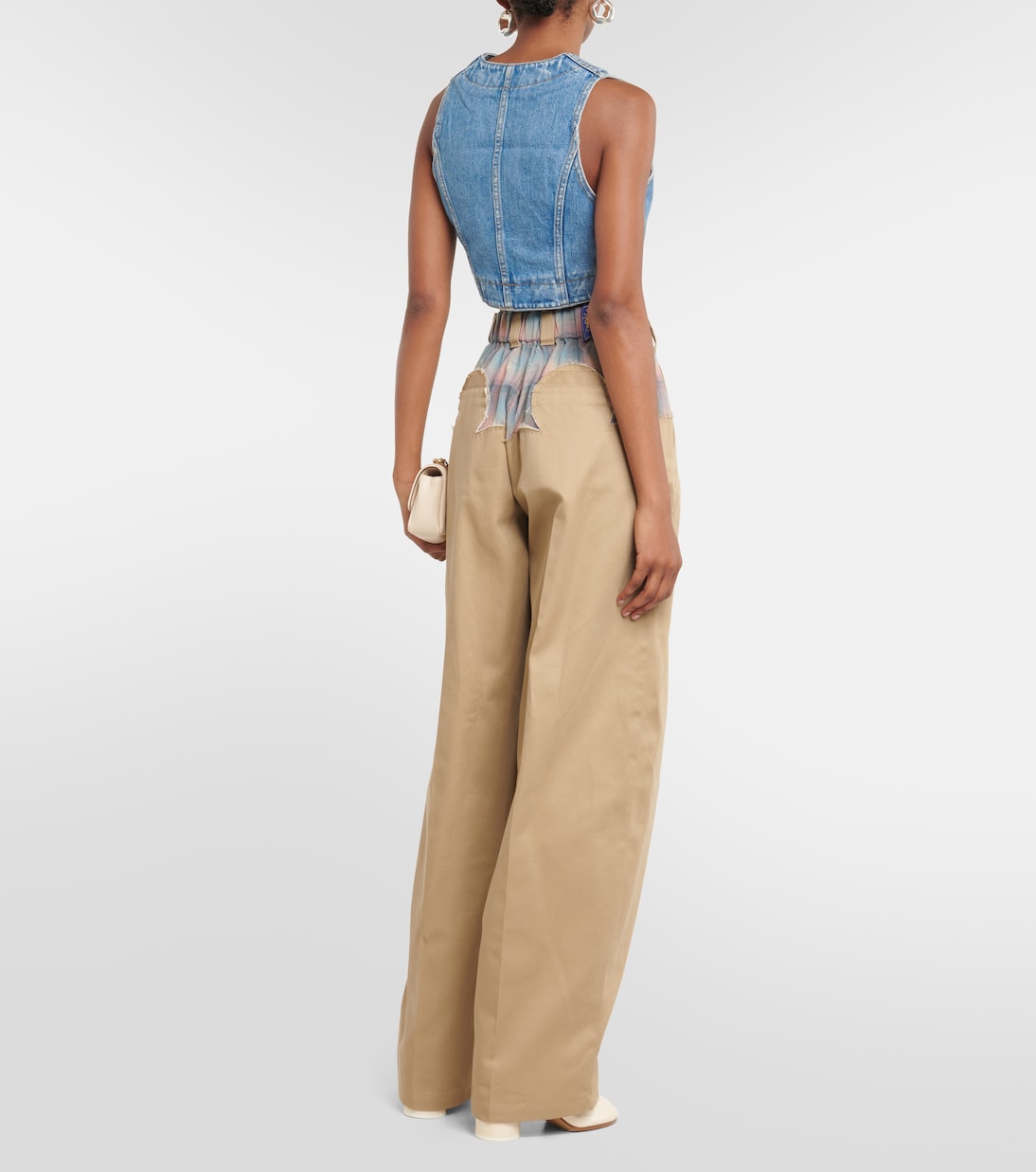 Cropped denim vest | Re/Done