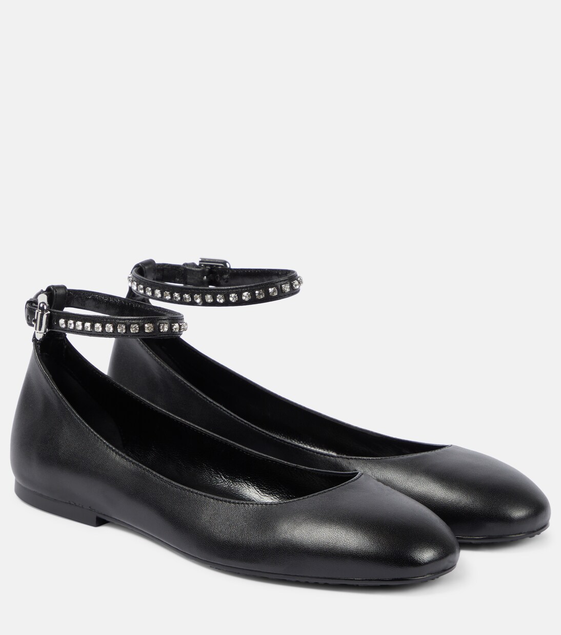Klaire leather ballet flats in black See By Chloe Mytheresa