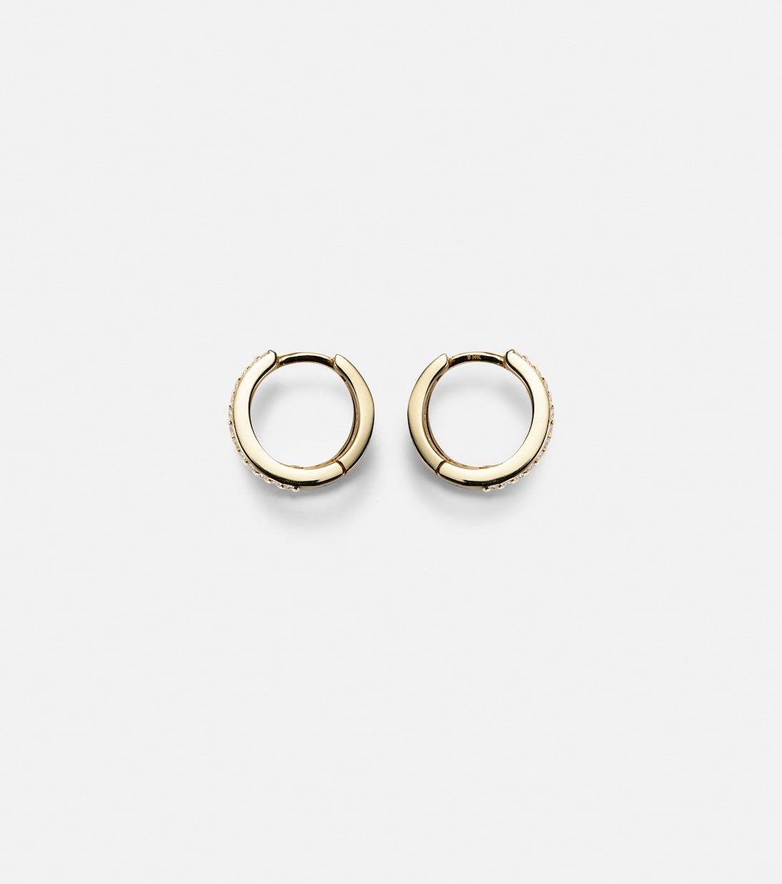 Boucles d'oreilles Time en or 10 ct et diamants | Stone and Strand