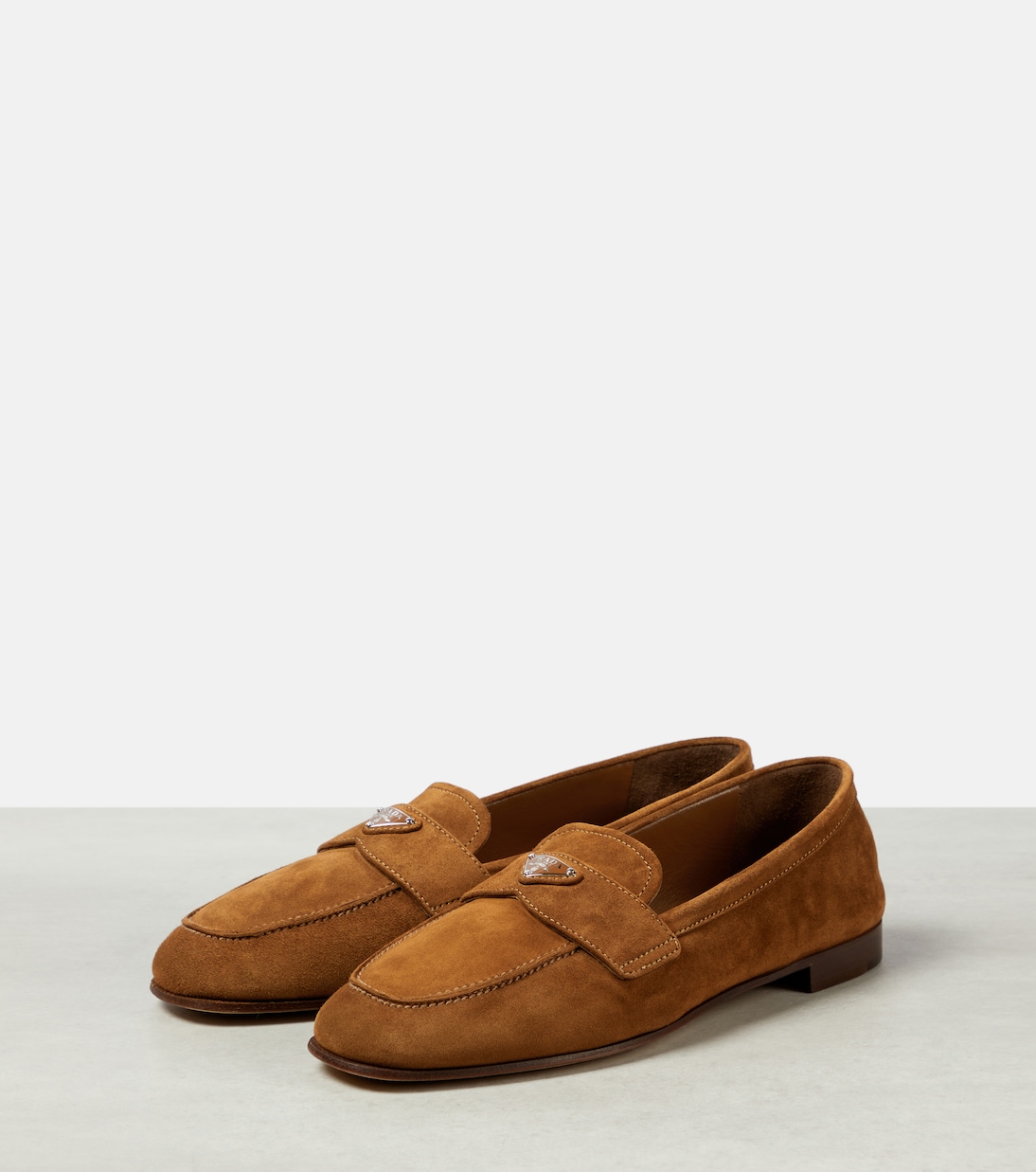 Mocasines de ante con logo | Prada