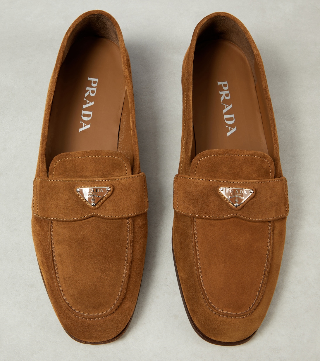 Mocasines de ante con logo | Prada
