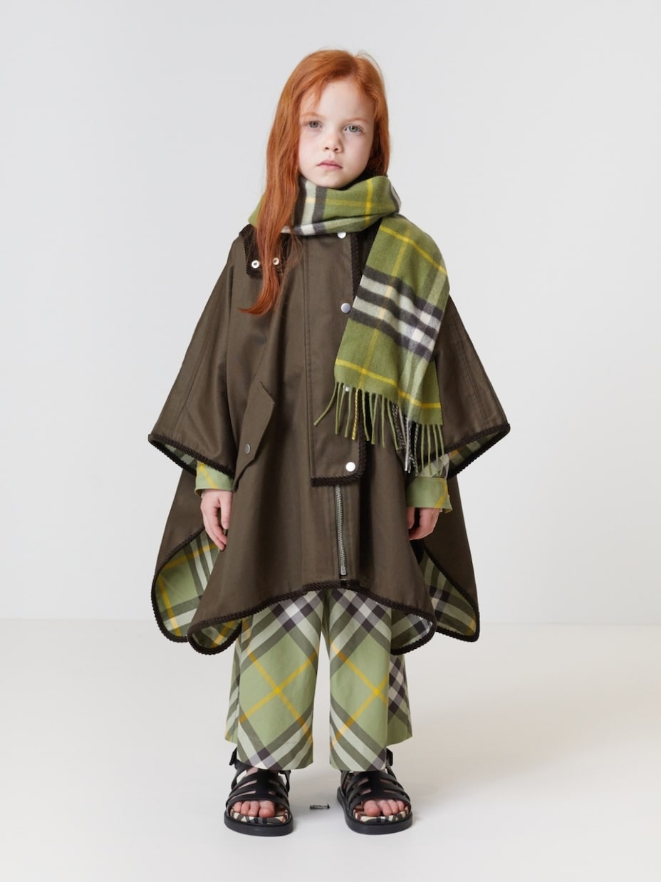 Pantaloni Burberry Check in cotone | Burberry Kids