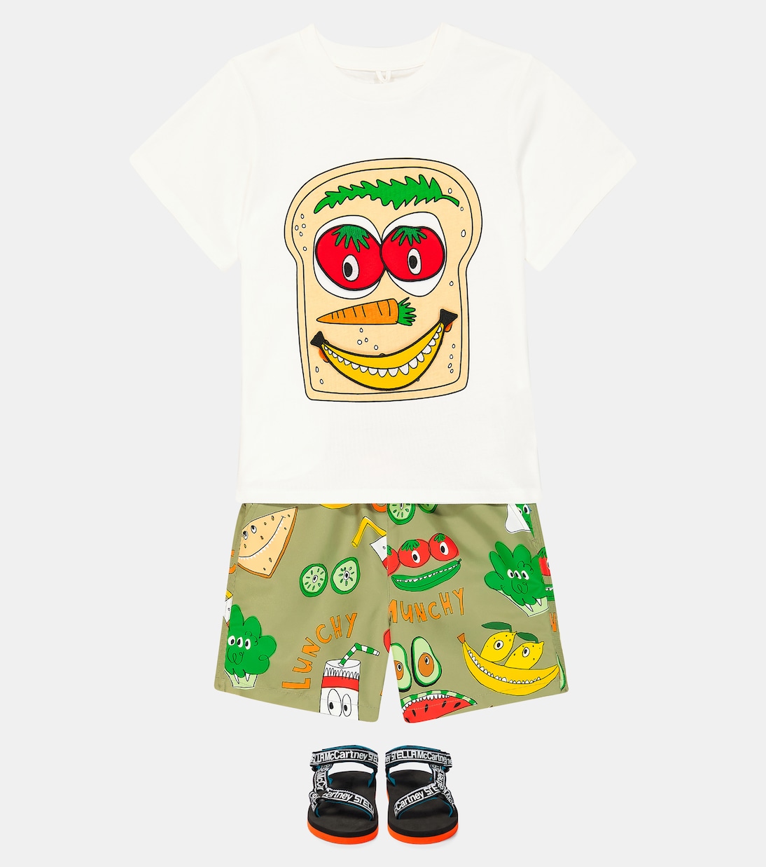 Camiseta en jersey de algodón estampada | Stella McCartney Kids