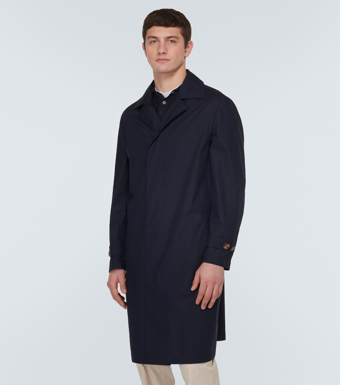 Gabardina de botonadura simple | Brunello Cucinelli