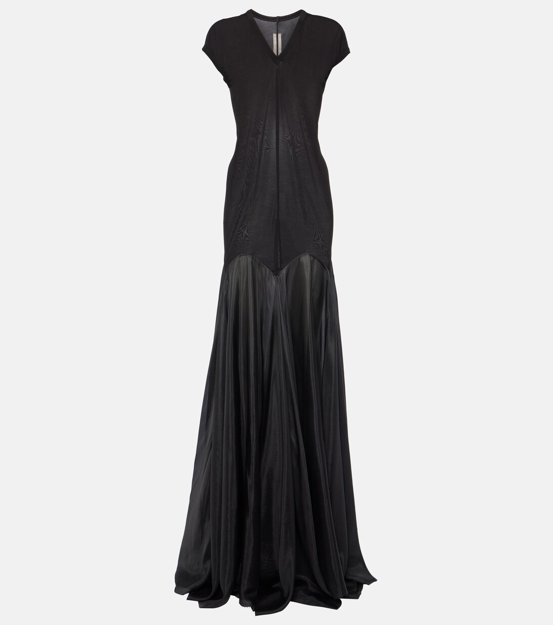 Robe Lido Divine aus Jersey und Seide in Schwarz - Rick Owens | Mytheresa