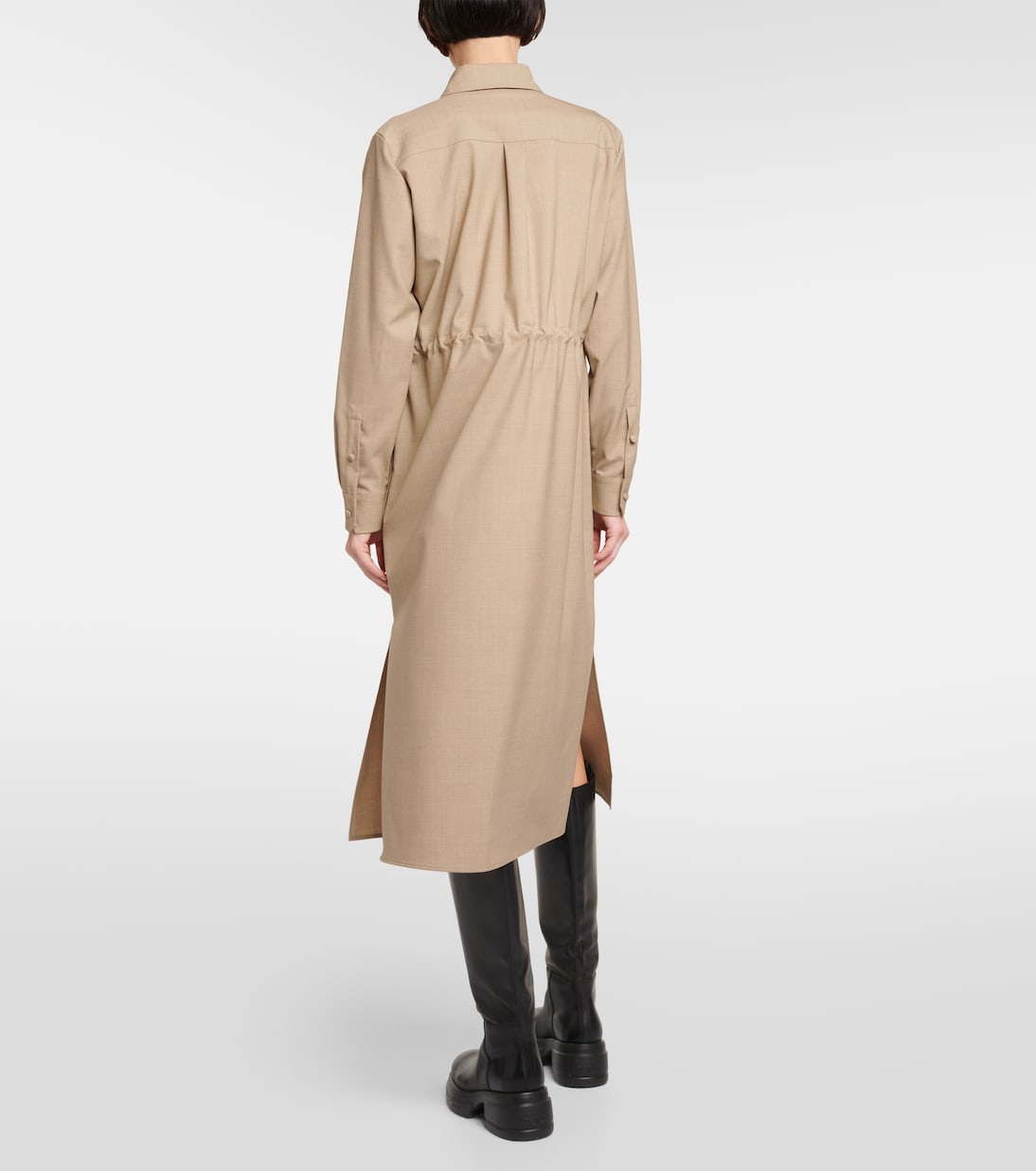 Monia virgin wool shirt dress | Max Mara