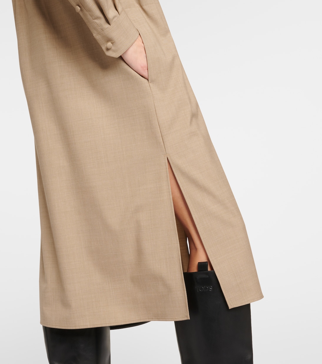 Monia virgin wool shirt dress | Max Mara