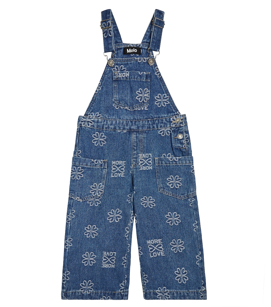 Amber embroidered denim overalls | Molo