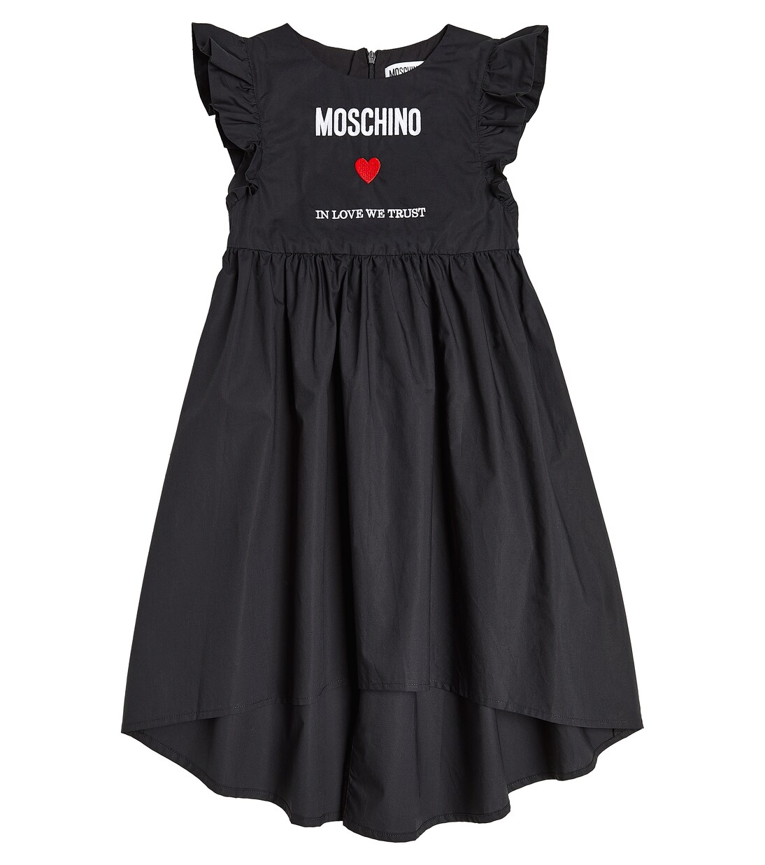 Abito in cotone con logo | Moschino Kids
