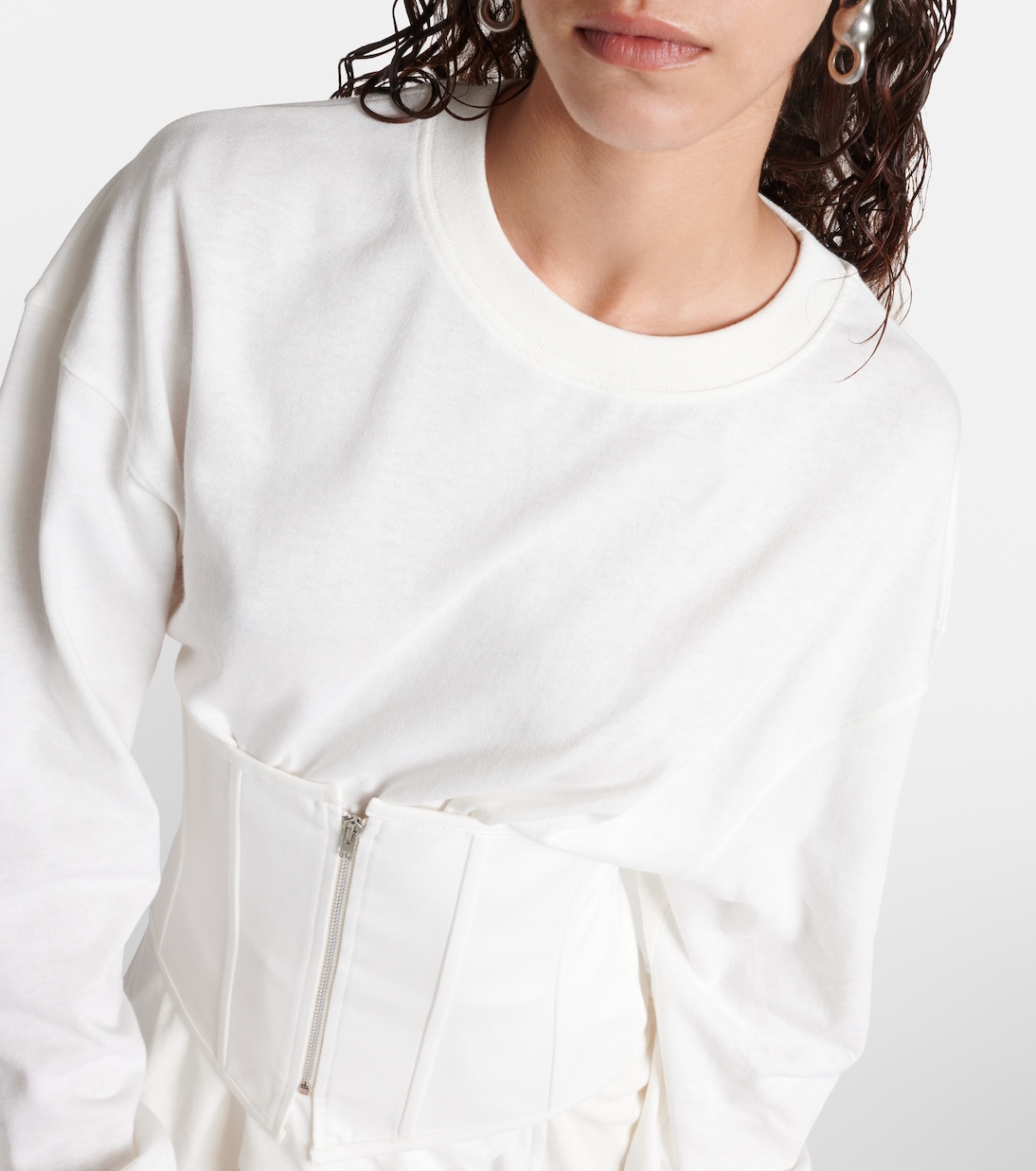 Abito bustier in jersey di cotone | Acne Studios