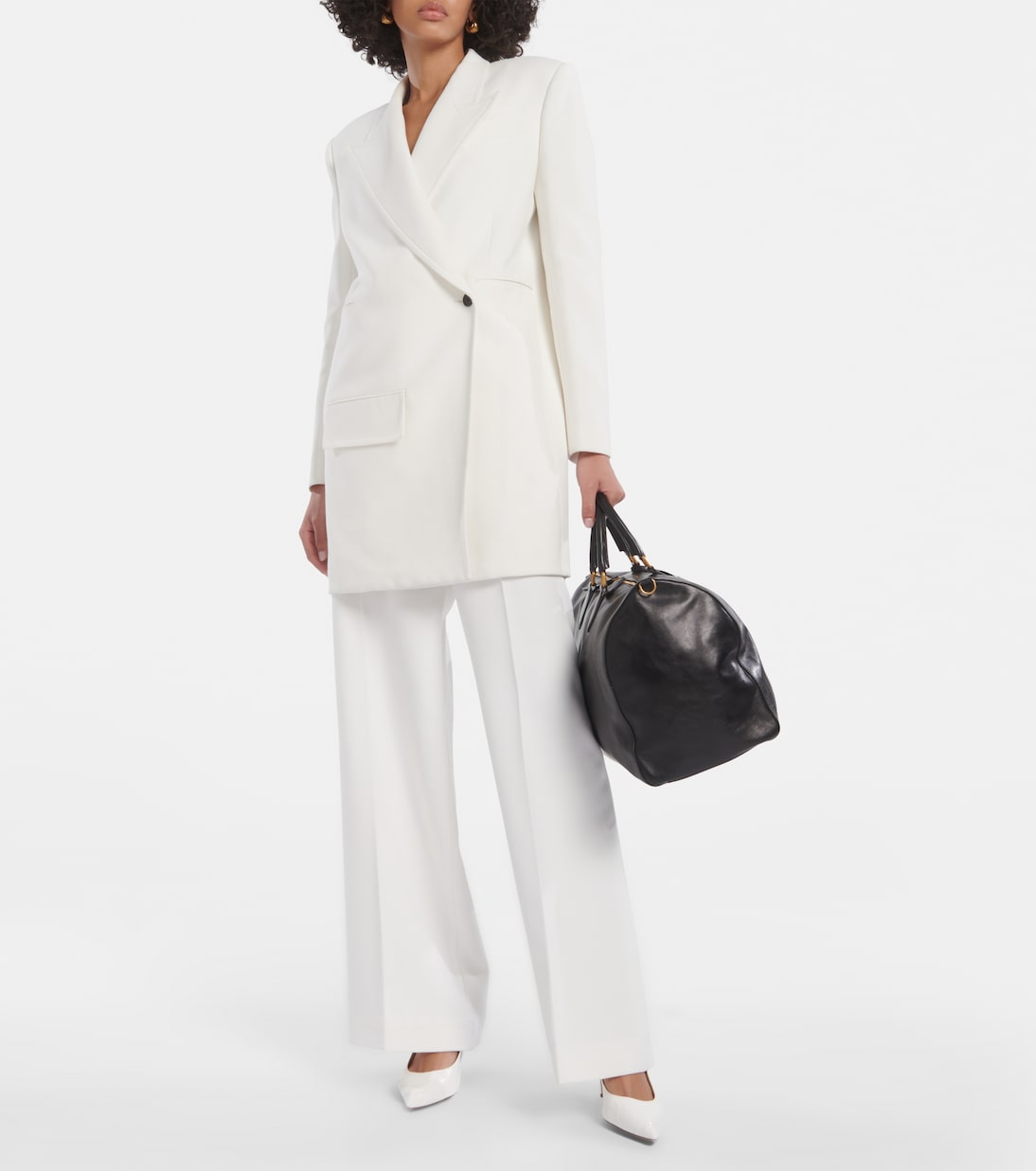 Pantalon ample Bacall à taille mi-haute | Khaite