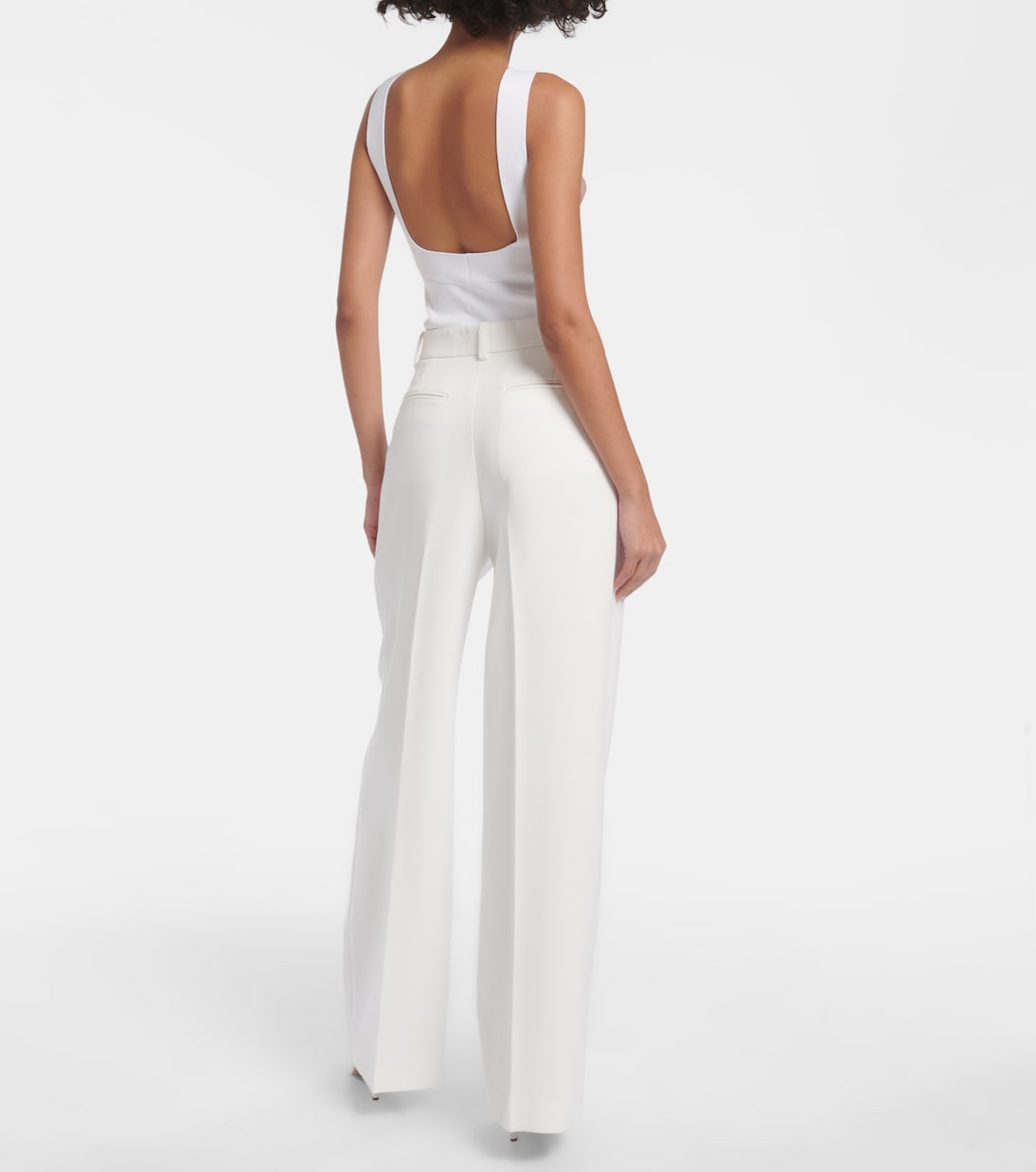 Pantalon ample Bacall à taille mi-haute | Khaite