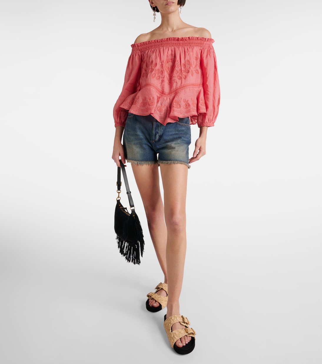 Erine embroidered off-shoulder top | Isabel Marant