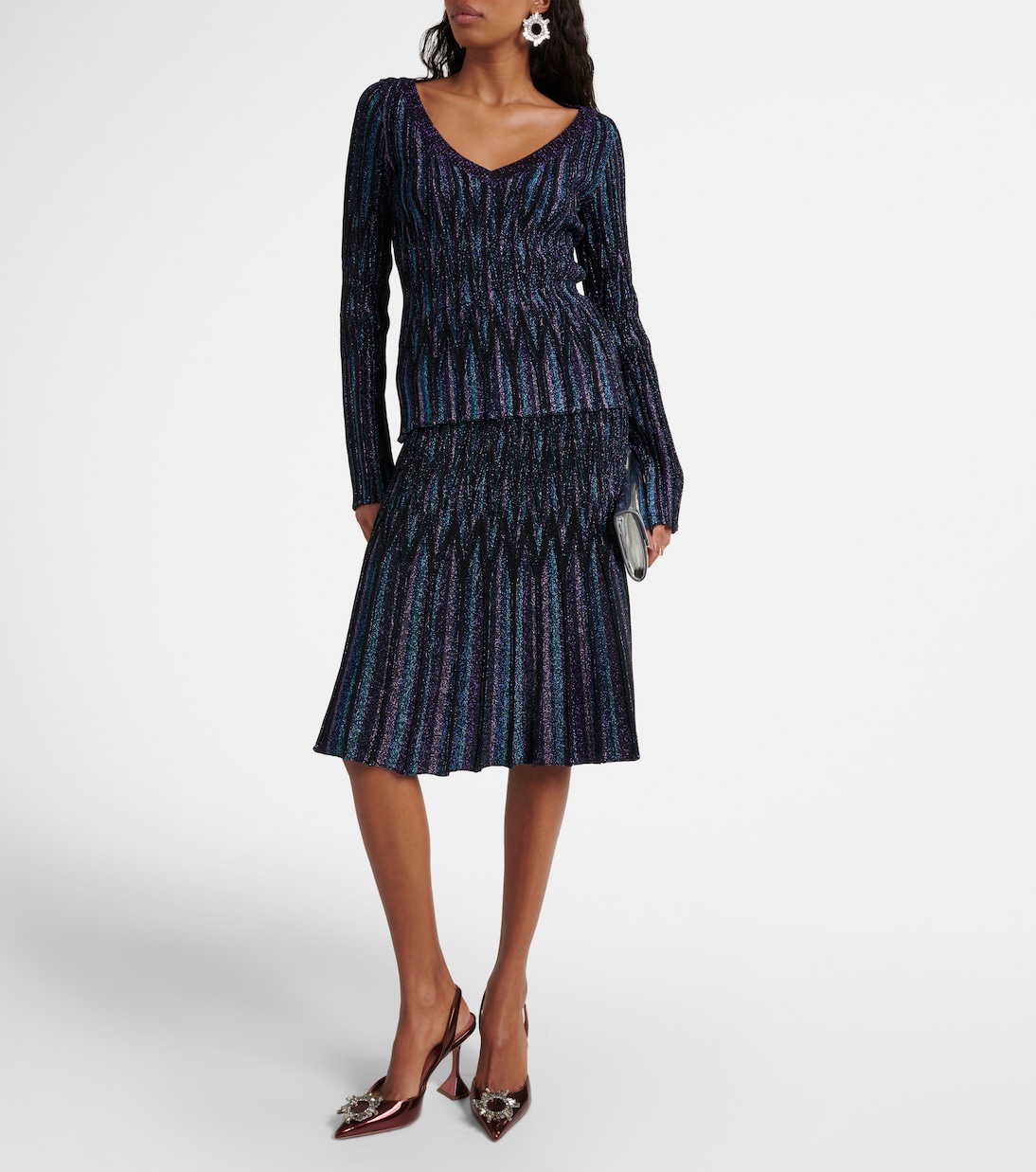 Gonna midi in lamé | Missoni