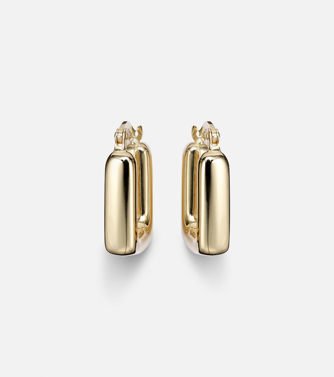 Orecchini a Cerchio Quadrato in Oro 14kt STONE AND STRAND per Giovani Stilisti