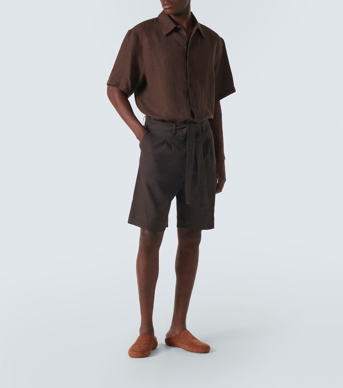 Bermudas de mezcla de lino | Commas