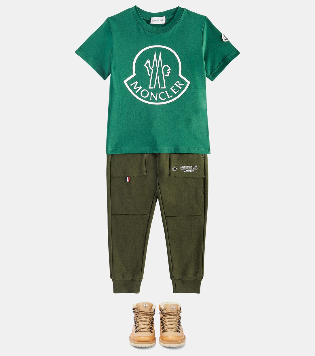 T-shirt in jersey di cotone con logo | Moncler Enfant