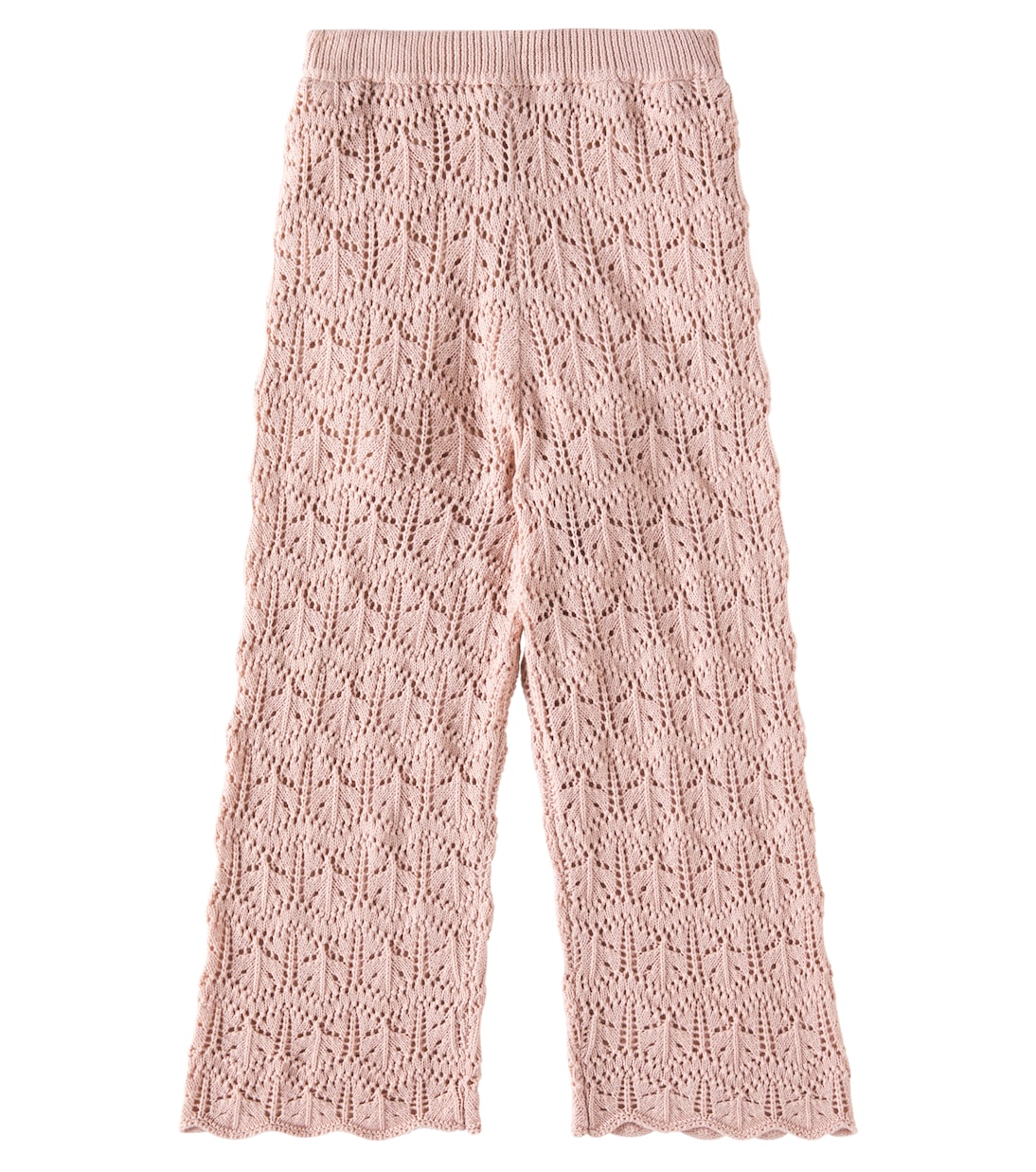 Pantaloni regular in crochet di cotone | Rylee + Cru