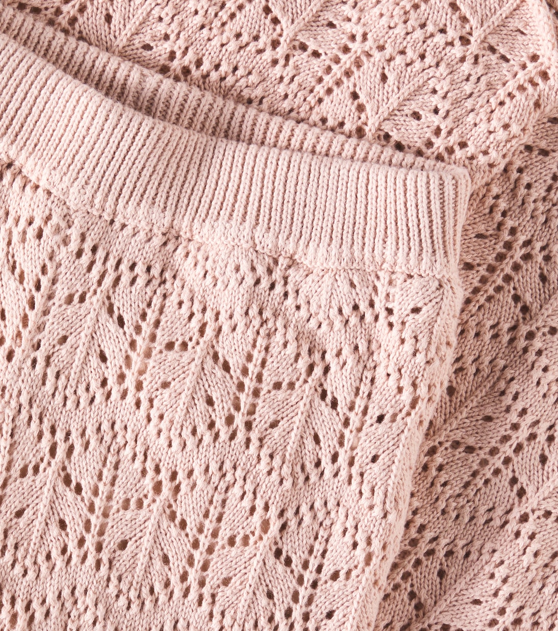 Pantaloni regular in crochet di cotone | Rylee + Cru