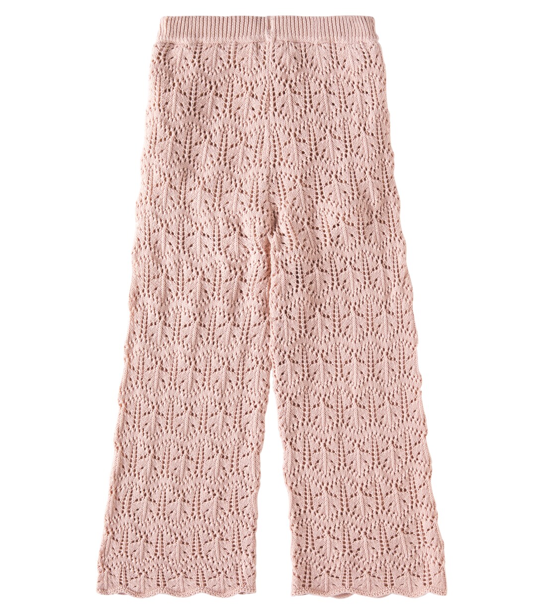 Pantaloni regular in crochet di cotone | Rylee + Cru