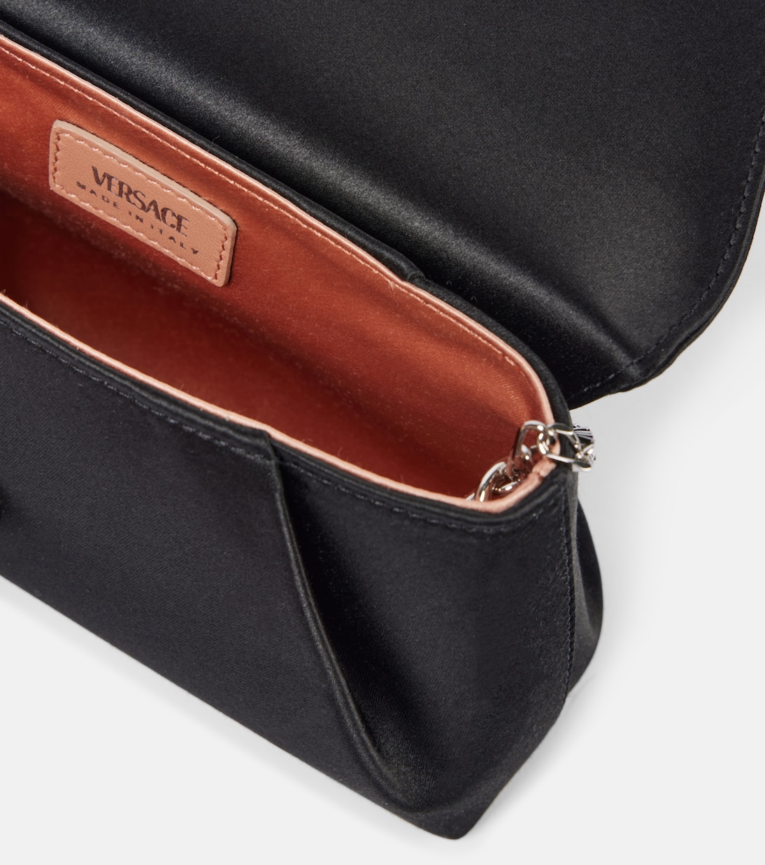 Pochette Gianni Ribbon Small en satin | Versace