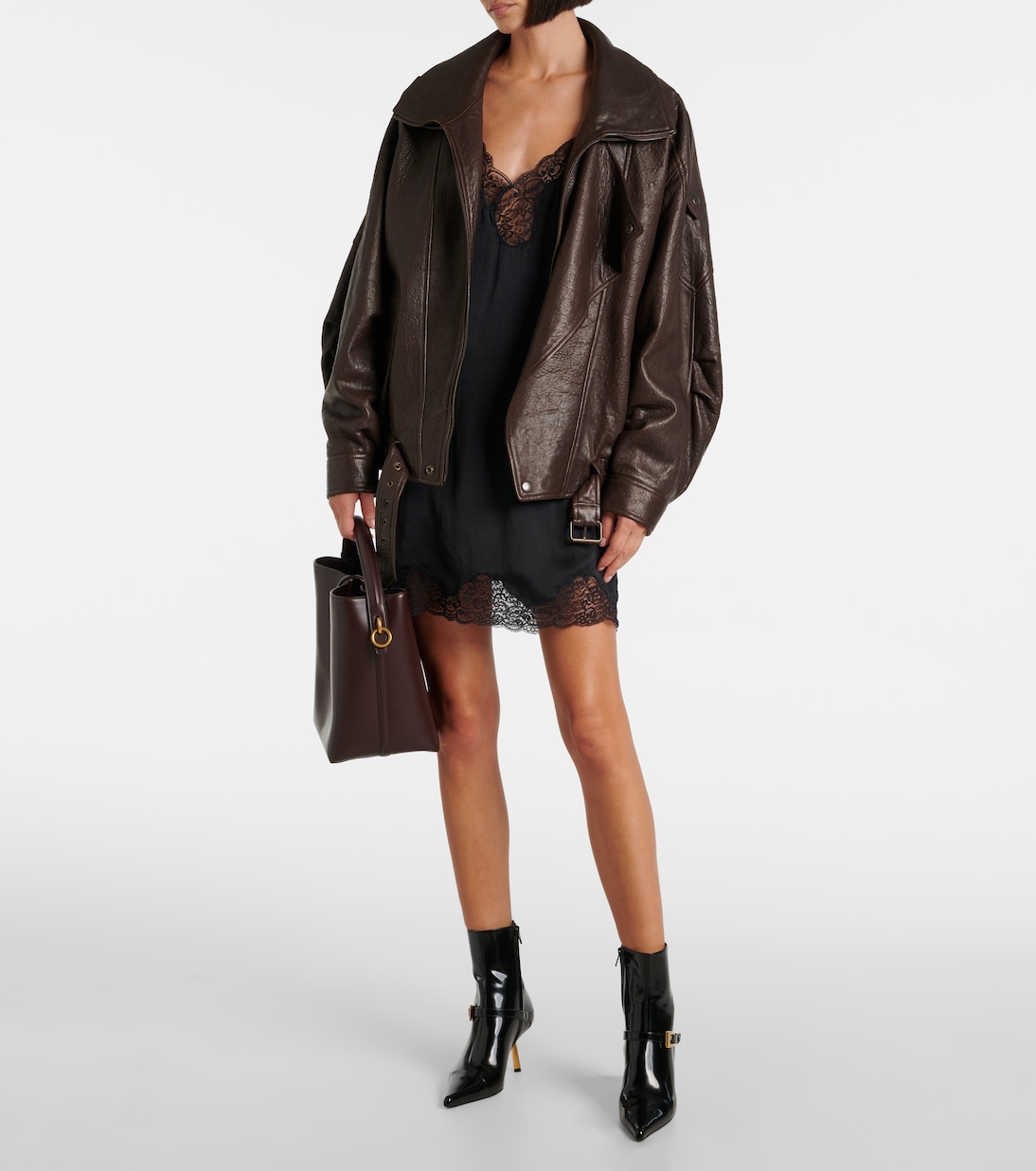 Bottines Lee 75 en cuir | Saint Laurent