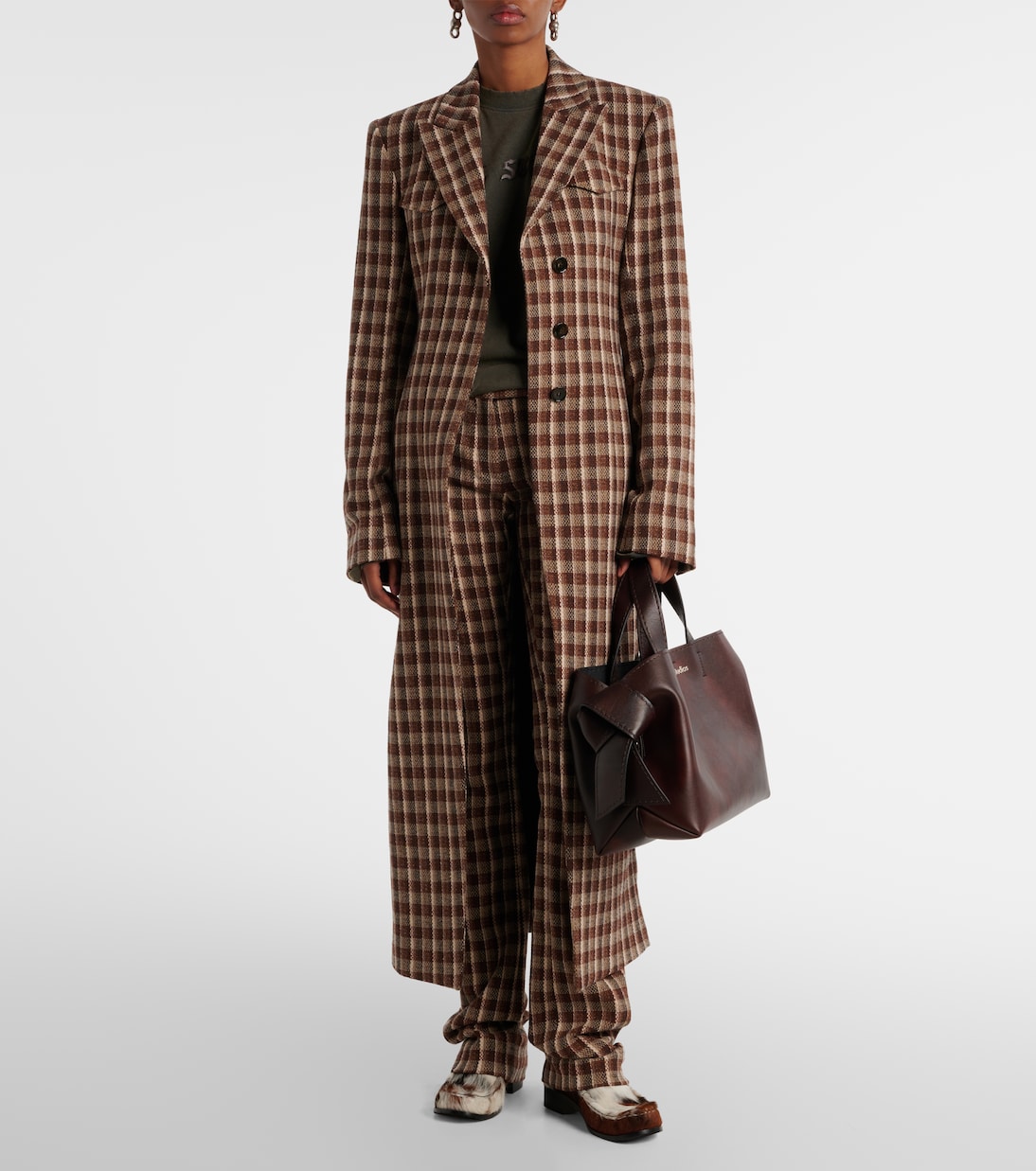 Tote Musubi Midi aus Leder | Acne Studios