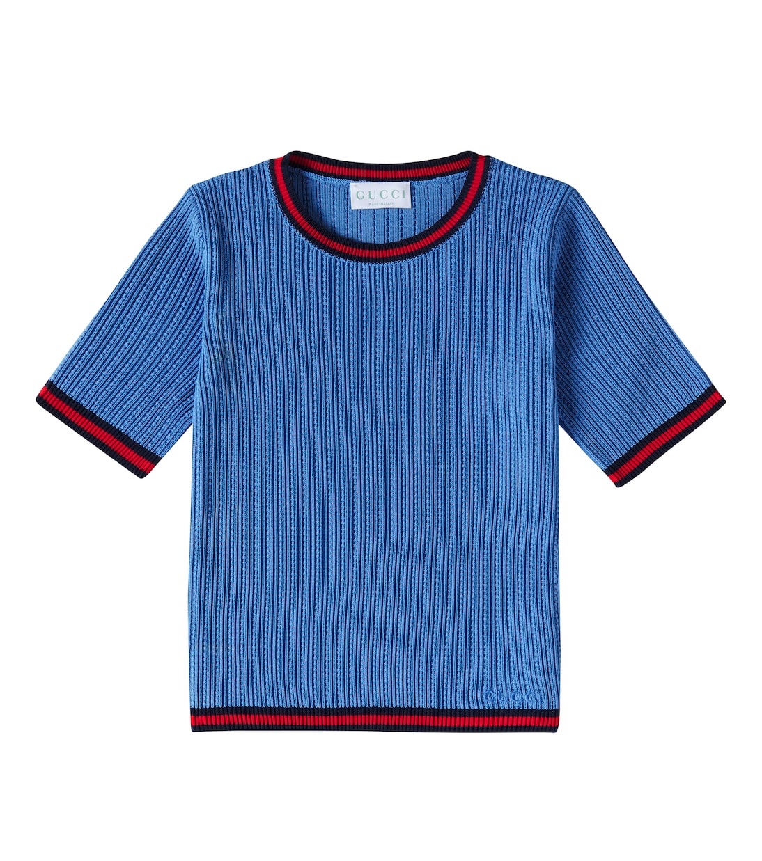 Top Web Stripe in maglia a coste | Gucci Kids