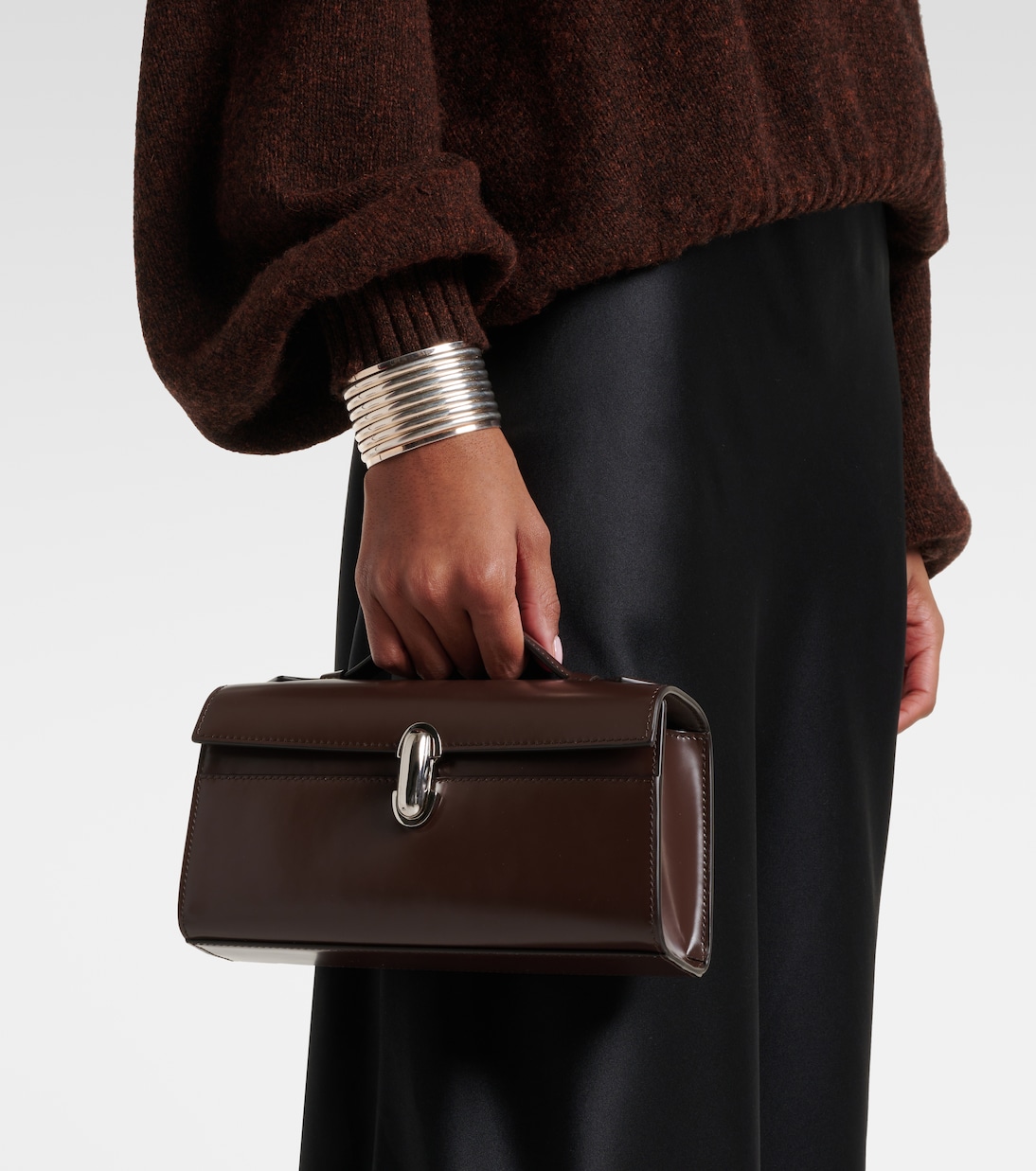 Tote Symmetry Pochette aus Leder | Savette