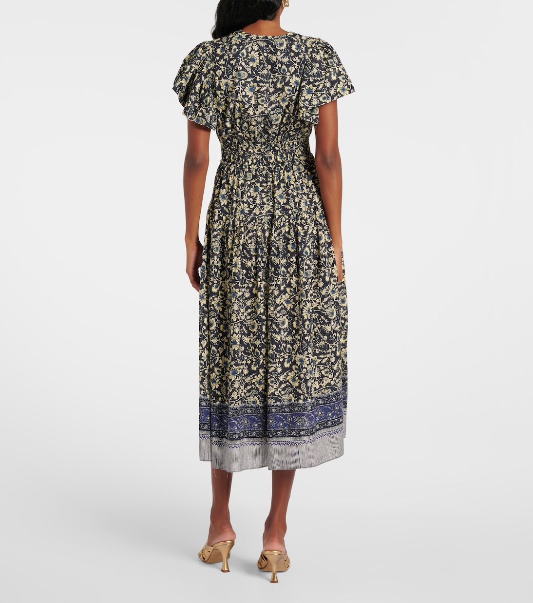 Abito midi Lyria in misto cotone | Ulla Johnson