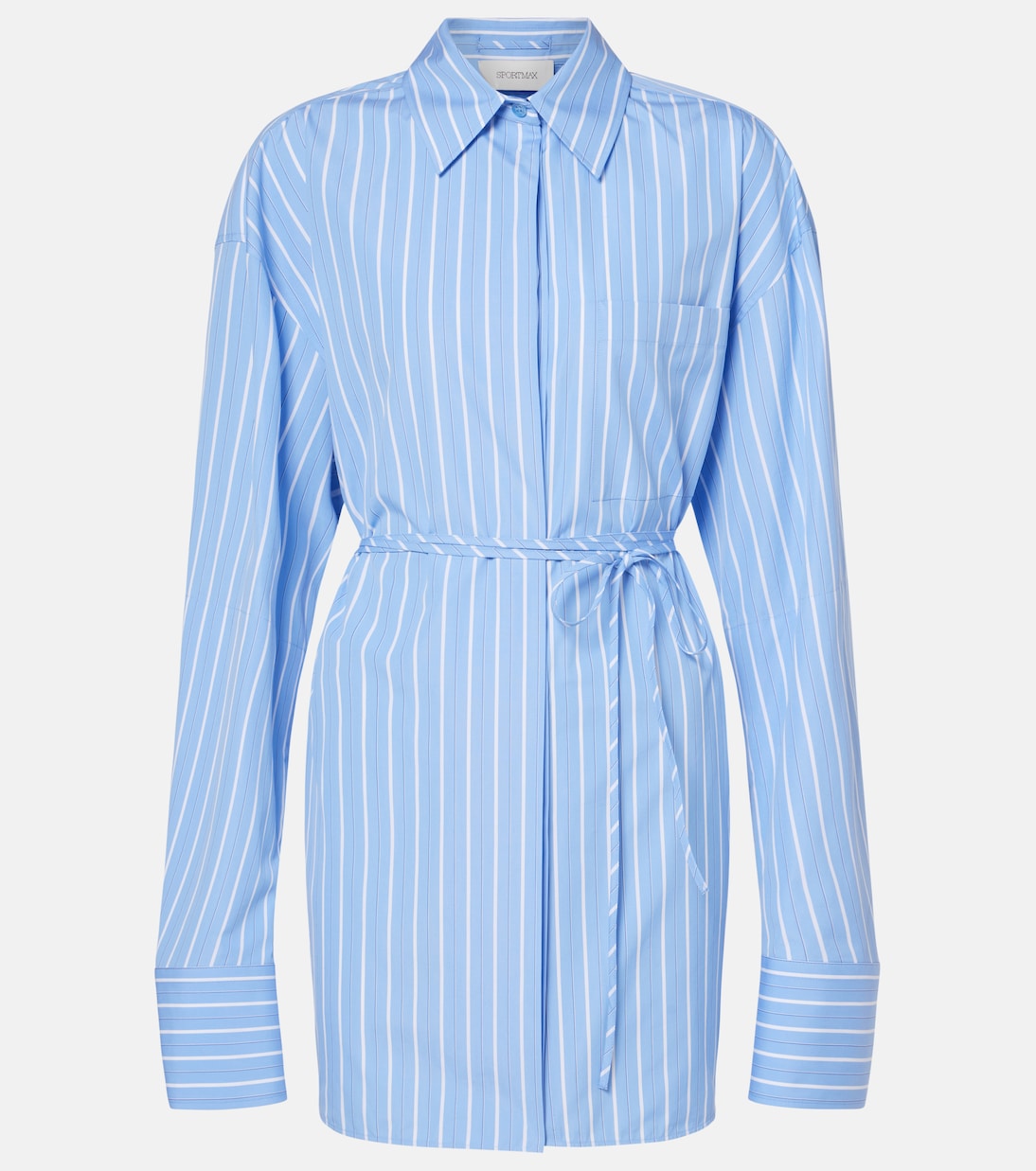 Hemdblusenkleid Firma aus Baumwolle | Sportmax