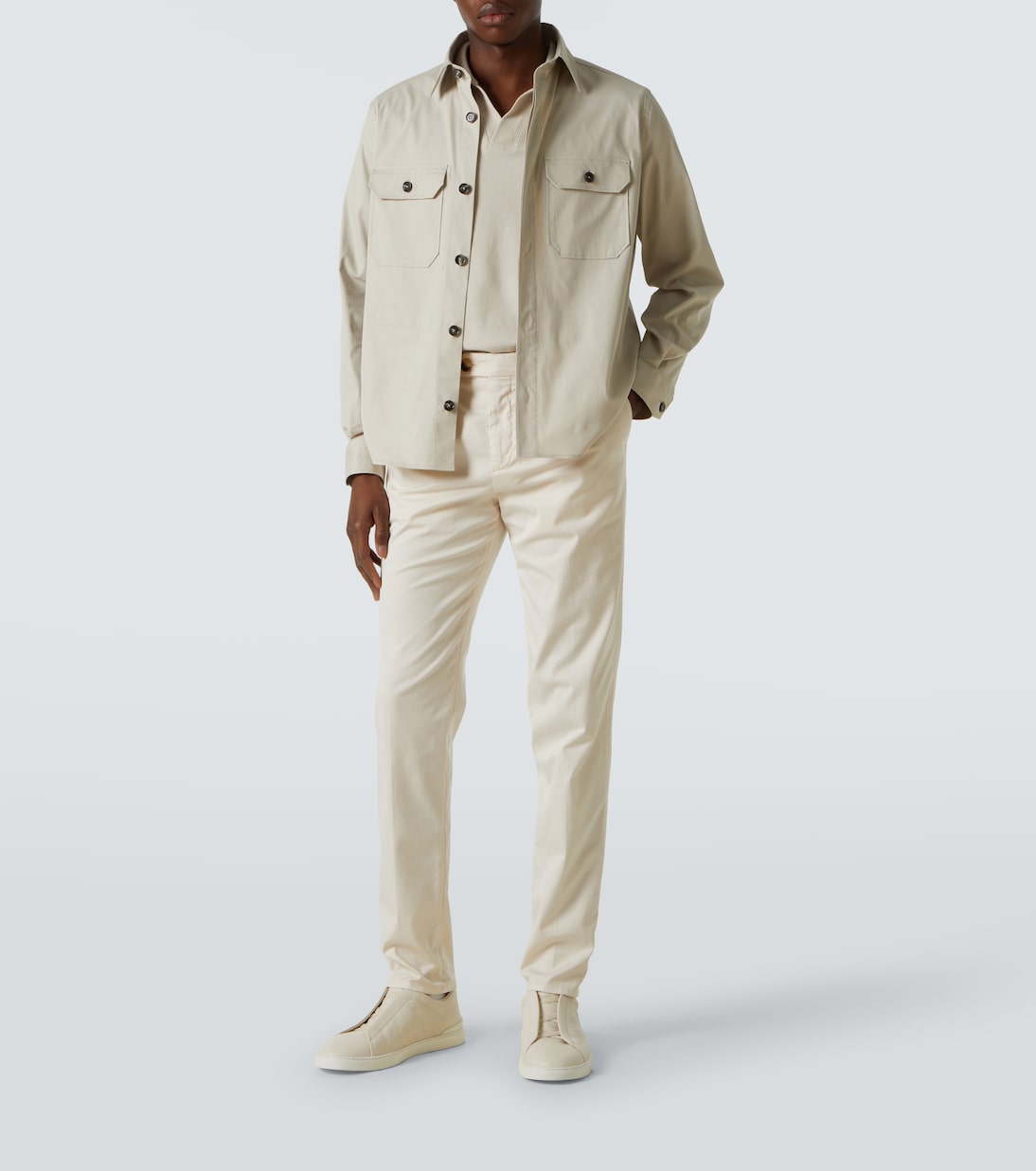 Hemdjacke aus einem Baumwollgemisch | Zegna