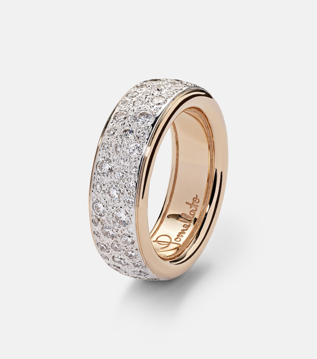 Iconica 18kt rose gold ring with diamonds | Pomellato