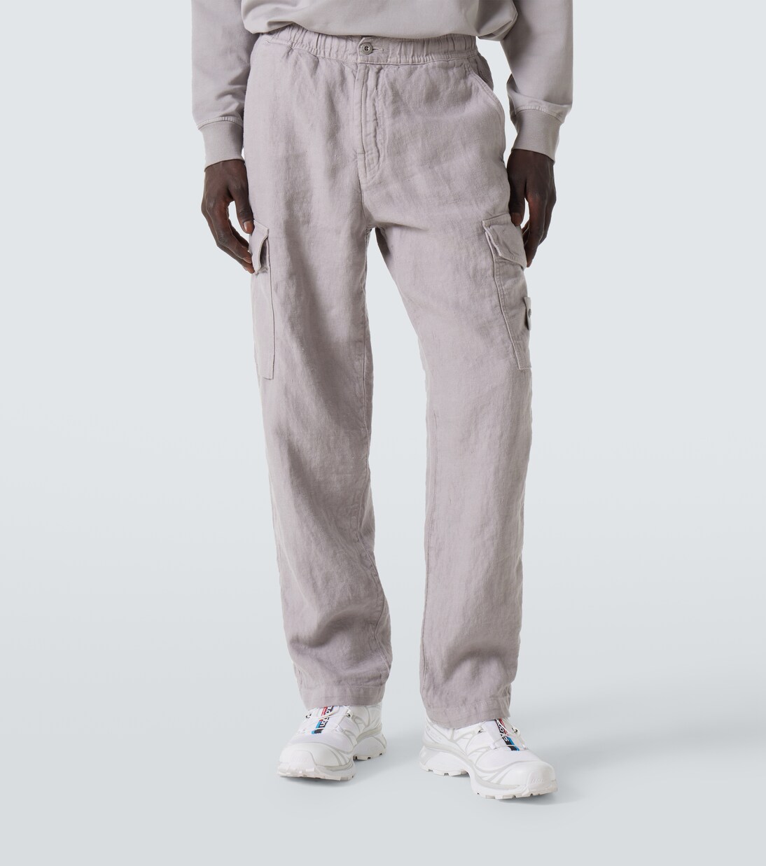 Cargohose Ghost Compass aus Leinen | Stone Island