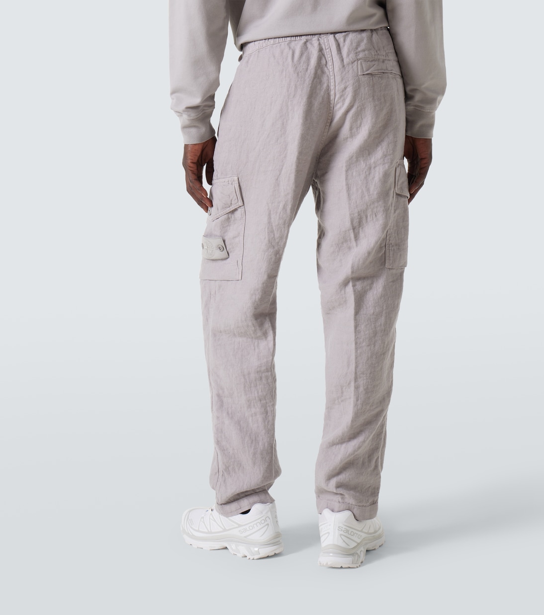 Cargohose Ghost Compass aus Leinen | Stone Island