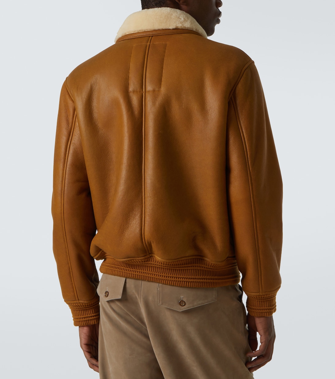 Bomberjacke aus Leder mit Shearling | Burberry