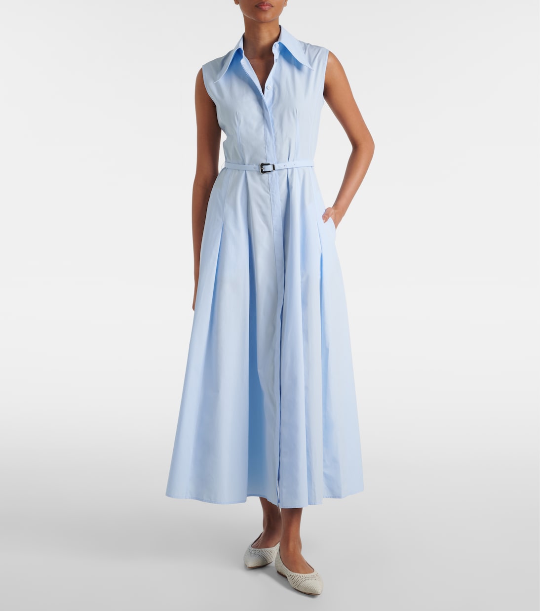 Abito midi Becca in cotone | Gabriela Hearst